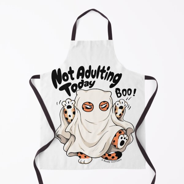 Item preview, Not Adulting Today Leopard Ghost Boo designed and sold by Moody Critters.