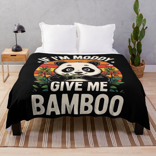 Item preview, If Im Moddy Give Me Bamboo Cute Panda Retro Sunset Funny Panda Lover Humor designed and sold by yoddel.
