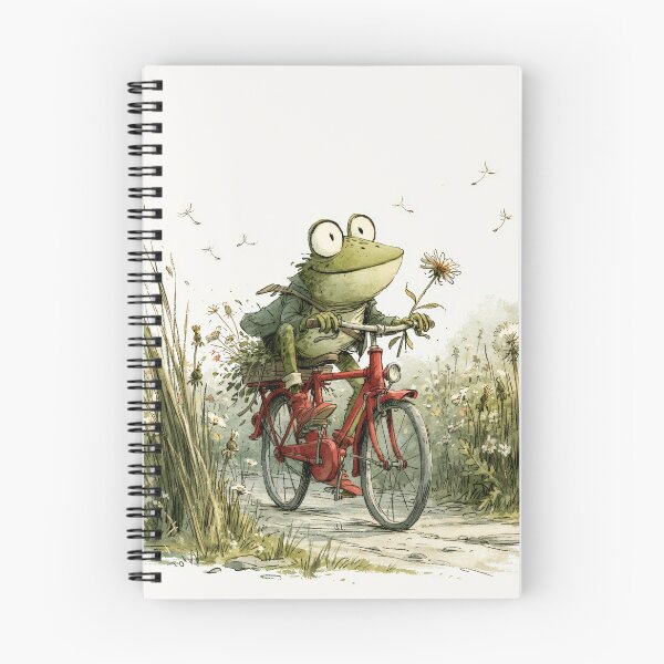 Item preview, Frog on a Bicycle — He's Doing His Best designed and sold by FrostyFrisby.
