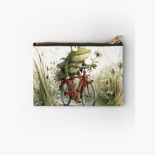 Item preview, Frog on a Bicycle — He's Doing His Best designed and sold by FrostyFrisby.