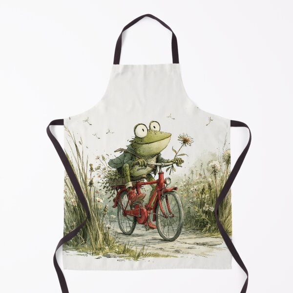 Item preview, Frog on a Bicycle — He's Doing His Best designed and sold by FrostyFrisby.