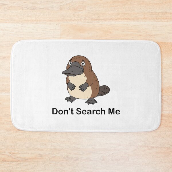 Item preview, Don't Search Me Funny Nervous Platypus Awkward Animal designed and sold by Amir Faysal.