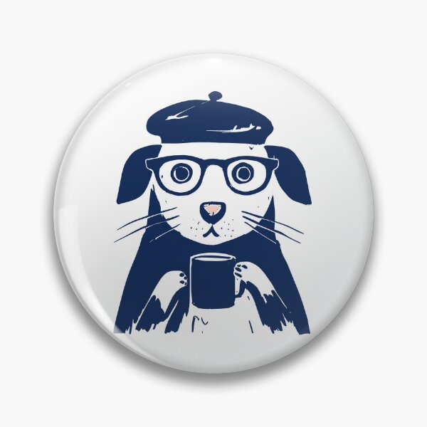 Item preview, Animal in Beret Drinking Coffee Print designed and sold by daldadesign.