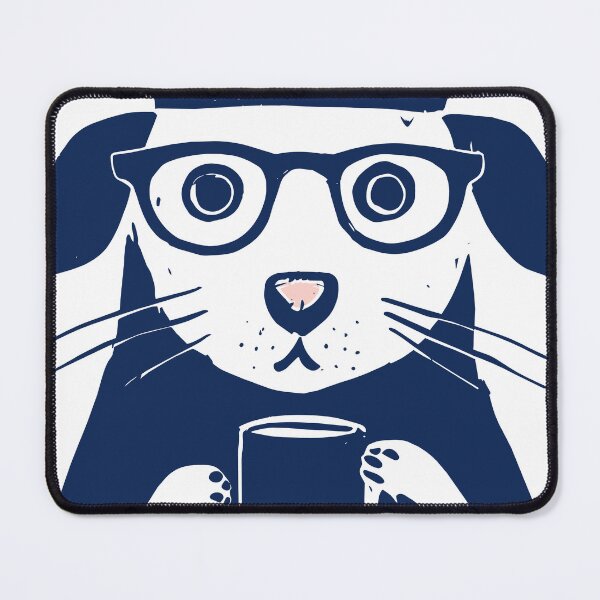Item preview, Animal in Beret Drinking Coffee Print designed and sold by daldadesign.
