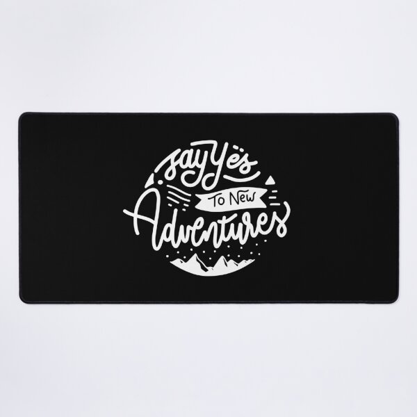 Item preview, Say Yes To New Adventures – Handwritten Travel Quote Art designed and sold by MarkedArtPrints.