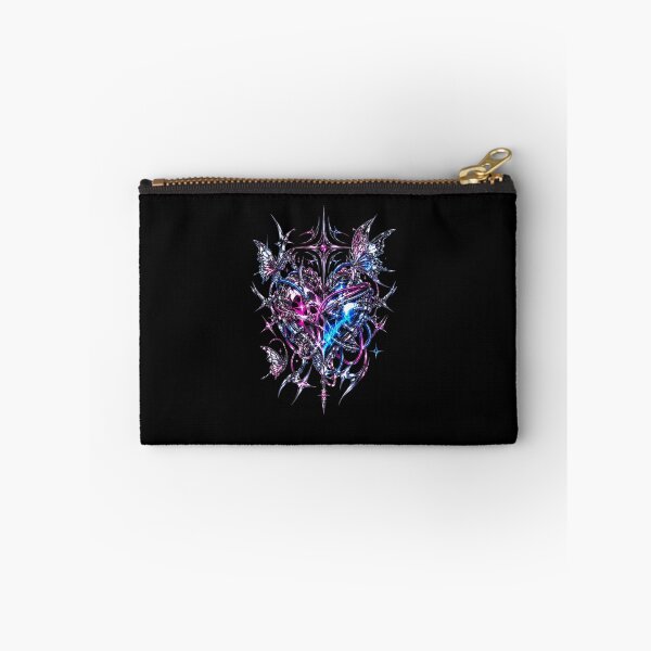 Item preview, Cyber Heart - Edgy Y2K Liquid Chrome Tribal Graphic designed and sold by liamquynh34.