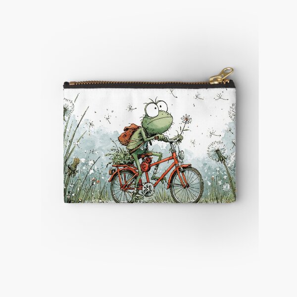 Item preview, Frog on a Bicycle — He's Doing His Best designed and sold by FrostyFrisby.