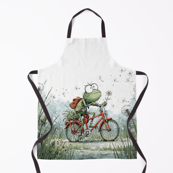 Item preview, Frog on a Bicycle — He's Doing His Best designed and sold by FrostyFrisby.