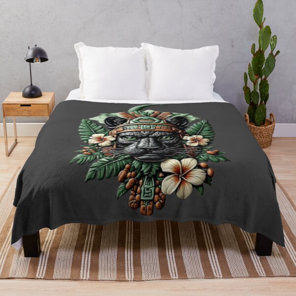 Item preview, Elysium Echoes - Mayan Jaguar Warrior Totem | Vintage Shabby Chic Enamel 01 designed and sold by Shift-Bloom.