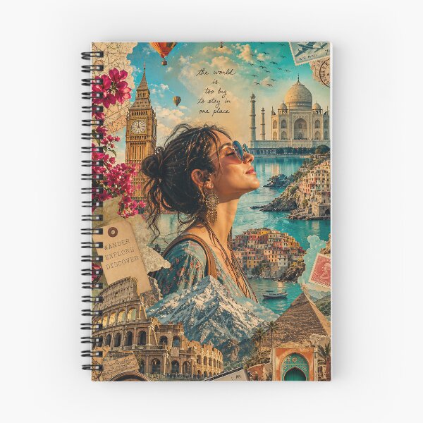 Item preview, Wanderlust Dreams – Surreal Global Travel Collage Art Design designed and sold by Jandedan.