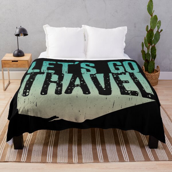 Item preview, Let’s Go Travel – Green Gradient Travel Quote Art designed and sold by MarkedArtPrints.