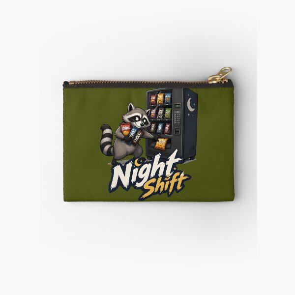 Item preview, Night Shift Raccoon – Funny Snack Thief Vending Machine Cartoon designed and sold by KAM-KAM-STORE.