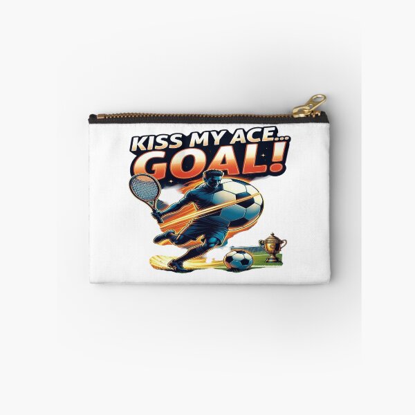 Item preview, Kiss My Ace… GOAL! Funny Soccer & Tennis T-Shirt | Sports Mashup Graphic Tee | Football Lover Gift | Athlete Humor Design designed and sold by Sushikidsntod.