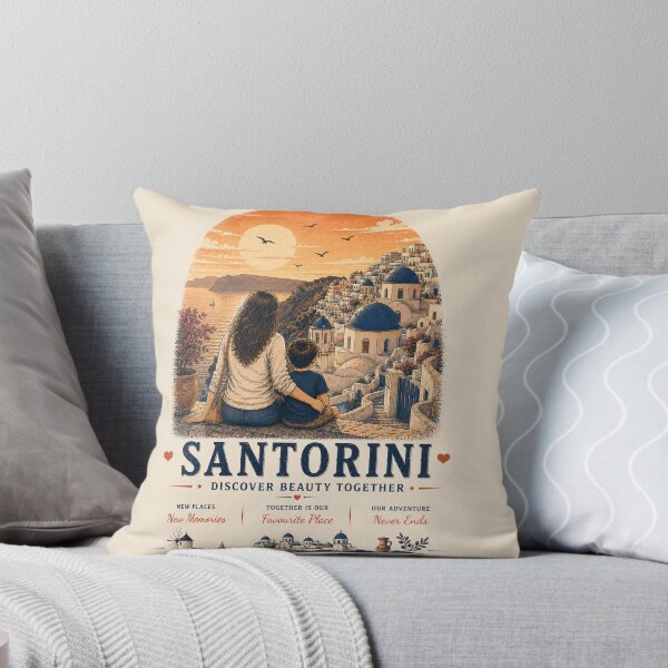 Item preview, Santorini Mother Son Duo Discover Beauty Together designed and sold by BagFactoryUK.