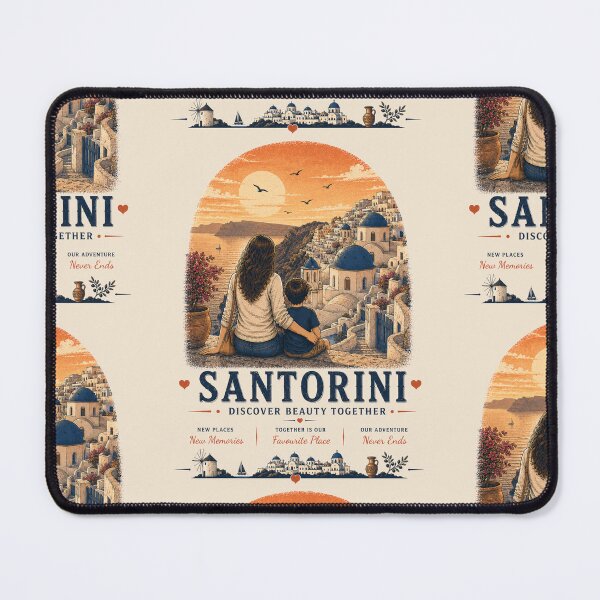 Item preview, Santorini Mother Son Duo Discover Beauty Together designed and sold by BagFactoryUK.