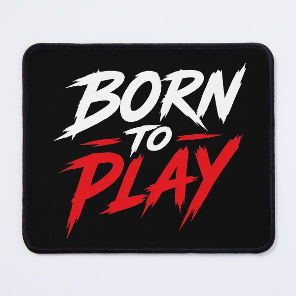 Item preview, Born To Play Bold Gamer Typography designed and sold by Pixelarry.