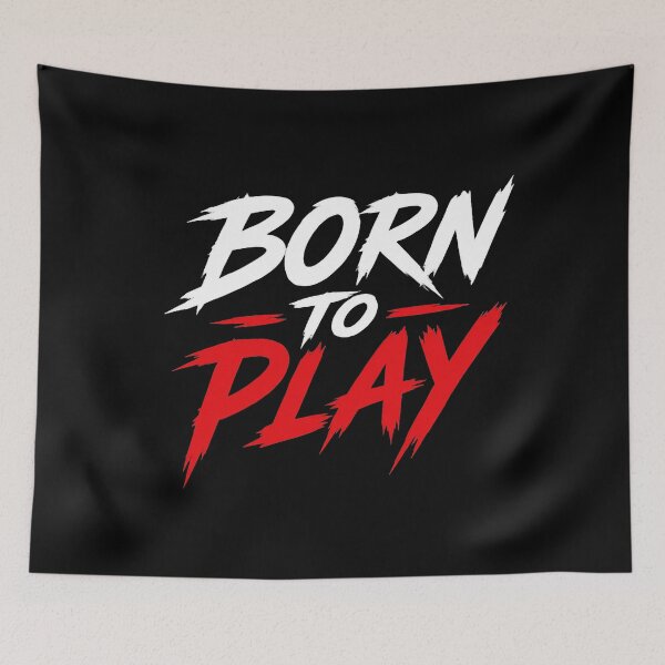 Item preview, Born To Play Bold Gamer Typography designed and sold by Pixelarry.