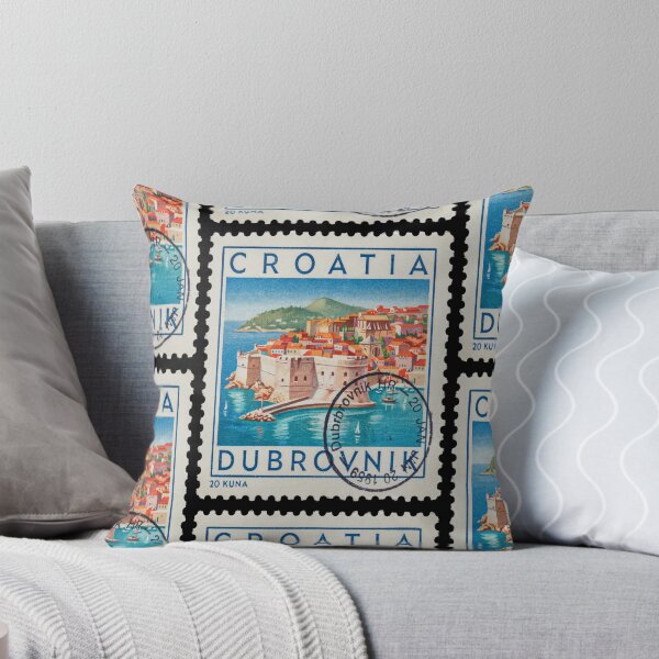 Item preview, Dubrovnik Croatia Old Town Adriatic Postage Stamp Sticker designed and sold by stickercuffs.
