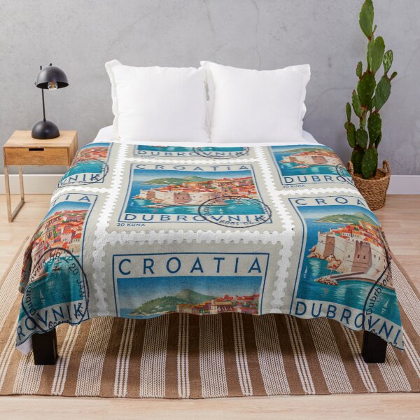 Item preview, Dubrovnik Croatia Old Town Adriatic Postage Stamp Sticker designed and sold by stickercuffs.