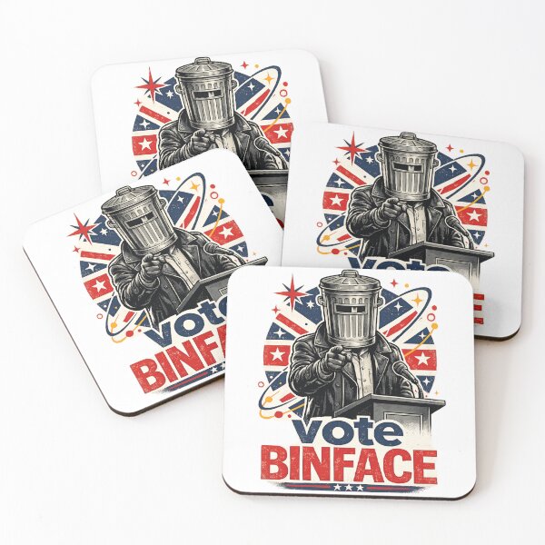 Item preview, Vote Binface 2026 Funny Political Satire Sticker | Retro UK Election Poster | British Meme Vintage Design designed and sold by Bhaskar Digital Art.