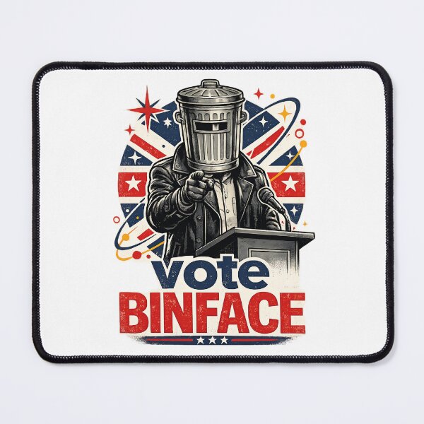 Item preview, Vote Binface 2026 Funny Political Satire Sticker | Retro UK Election Poster | British Meme Vintage Design designed and sold by Bhaskar Digital Art.