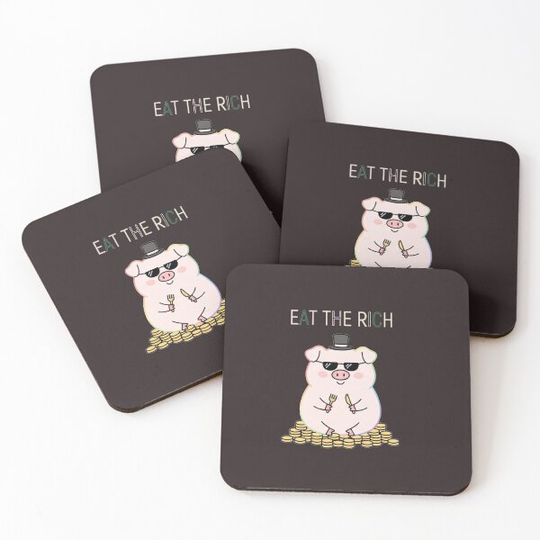 Item preview, eat the rich funny  art designed and sold by  Mudikeys.