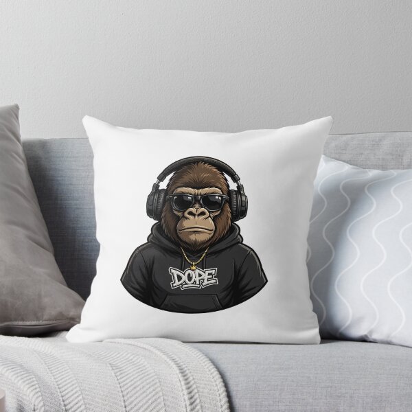 Item preview, Monkey with headphones designed and sold by carlsmart1.