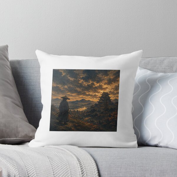 Item preview, Samurai Overlooking the Ancient Castle designed and sold by  Silent Japan Studio.