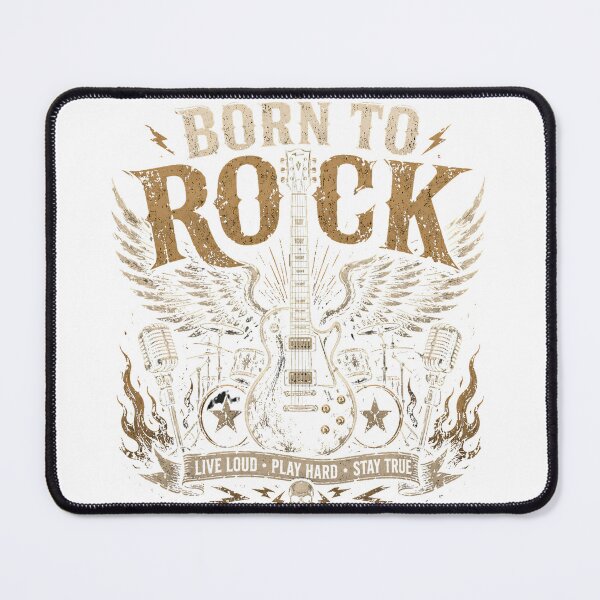 Item preview, Born to Rock | Vintage Electric Guitar Rock Music T-Shirt designed and sold by CalmMandala.