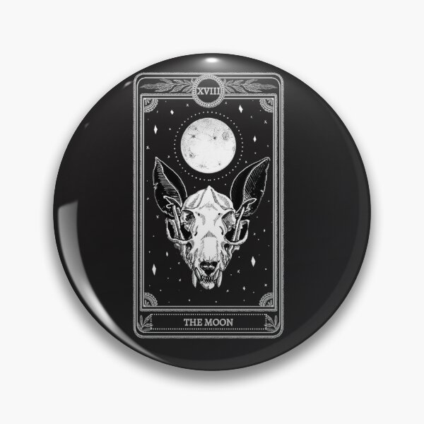 Item preview, The Moon XVIII: Dark Totem Tarot designed and sold by 63Hotpeppers.