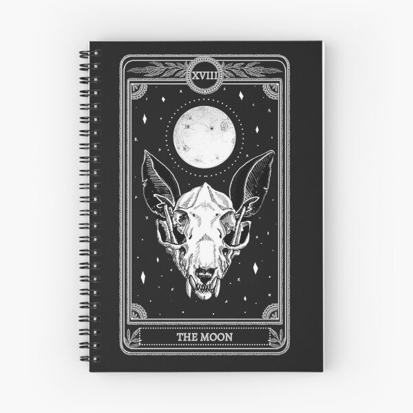 Item preview, The Moon XVIII: Dark Totem Tarot designed and sold by 63Hotpeppers.