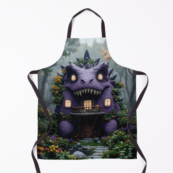 Item preview, Fairytale Purple Dinosaur Cottage designed and sold by Vhelir-Art.