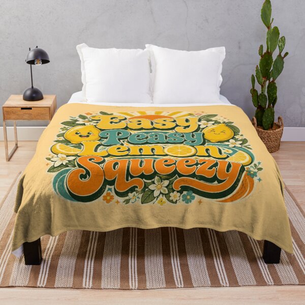 Item preview, Easy Peasy Lemon Squeezy Retro Lemon T-Shirt | Cute Vintage Citrus Summer Quote designed and sold by ABLAT-CREATIONS.