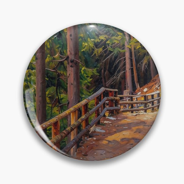 Item preview, Mountain Trail with a Fence designed and sold by tomorrowsart.