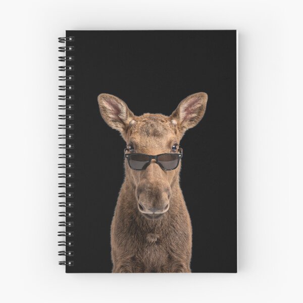 Item preview, Cute Baby Moose Wearing Sunglasses Funny designed and sold by RareLavender.