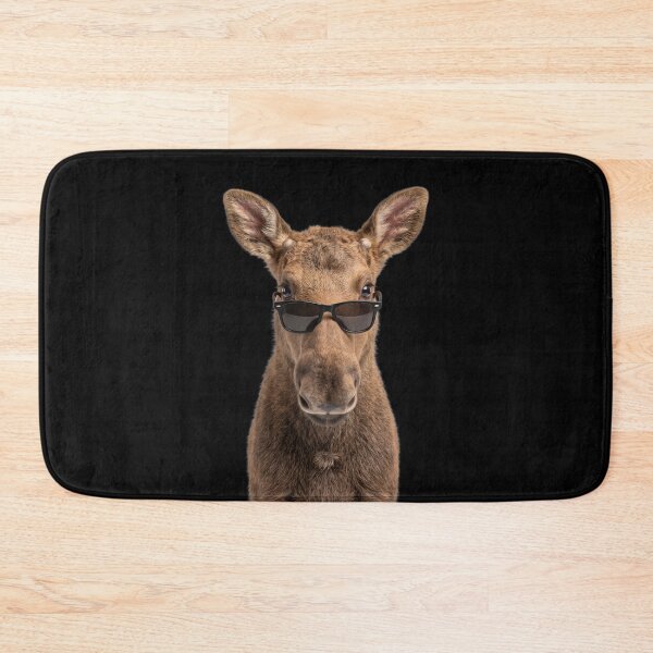 Item preview, Cute Baby Moose Wearing Sunglasses Funny designed and sold by RareLavender.
