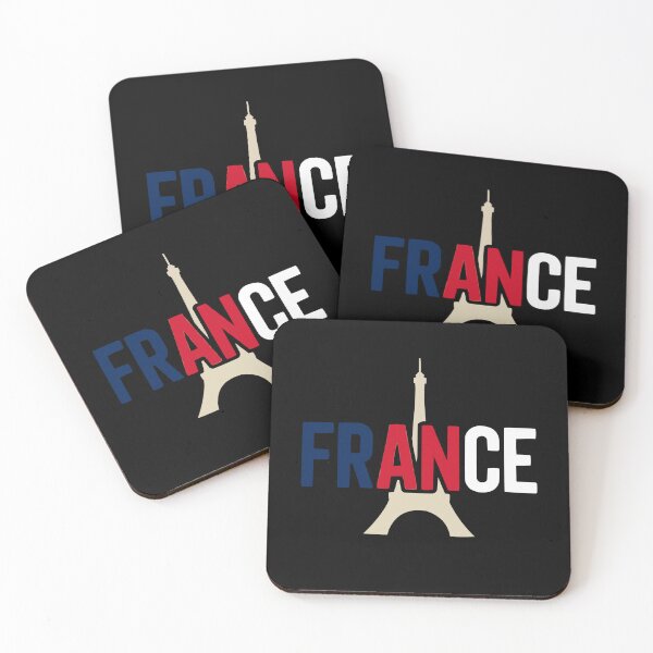 Item preview, France – Eiffel Tower Typography Travel Art designed and sold by MarkedArtPrints.