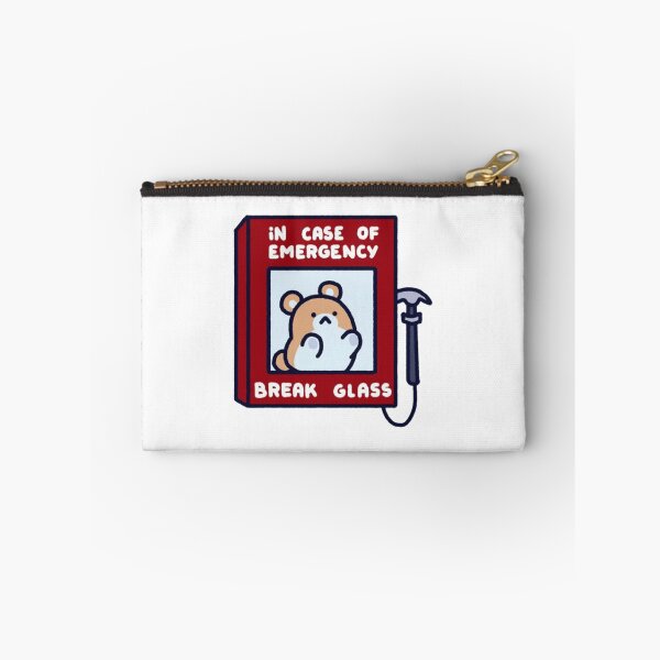 Item preview, In Case of Emergency Break Glass Cute Hamster Funny Cartoon designed and sold by JossDesign15.