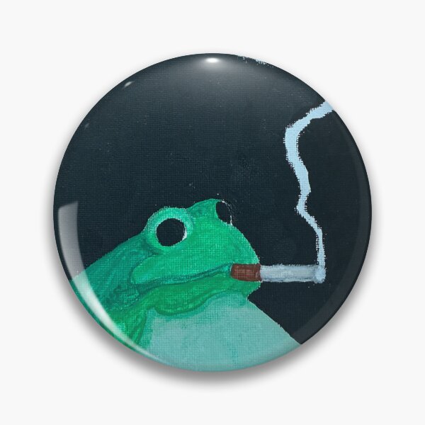 Item preview, Fat Frog Smoking a Cigarette  designed and sold by TheFlyingBunny.