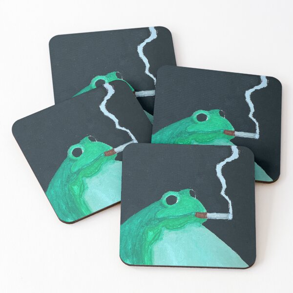 Artikelvorschau, Dicker Frosch raucht eine Zigarette entworfen und verkauft von The Flying Bunny Studio.
