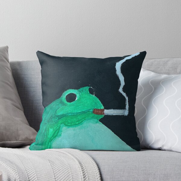 Item preview, Fat Frog Smoking a Cigarette  designed and sold by TheFlyingBunny.