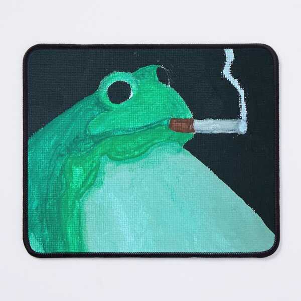 Item preview, Fat Frog Smoking a Cigarette designed and sold by TheFlyingBunny.