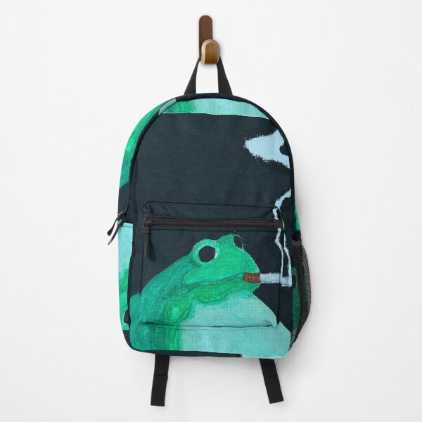 Item preview, Fat Frog Smoking a Cigarette designed and sold by The Flying Bunny Studio.