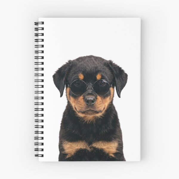 Item preview, Cute Baby Rottweiler dog Wearing Sunglasses Funny designed and sold by RareLavender.