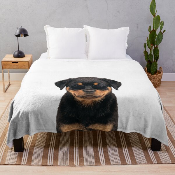Item preview, Cute Baby Rottweiler dog Wearing Sunglasses Funny designed and sold by RareLavender.