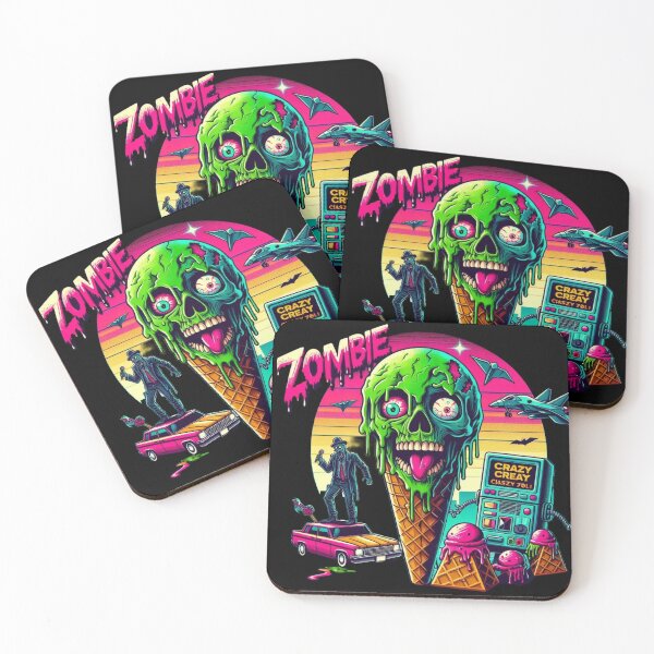 Item preview, Retro zombie ice cream designed and sold by Shirtabell.
