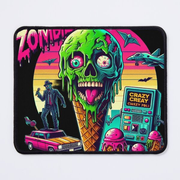 Item preview, Retro zombie ice cream designed and sold by Shirtabell.