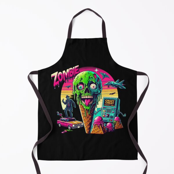 Item preview, Retro zombie ice cream designed and sold by Shirtabell.