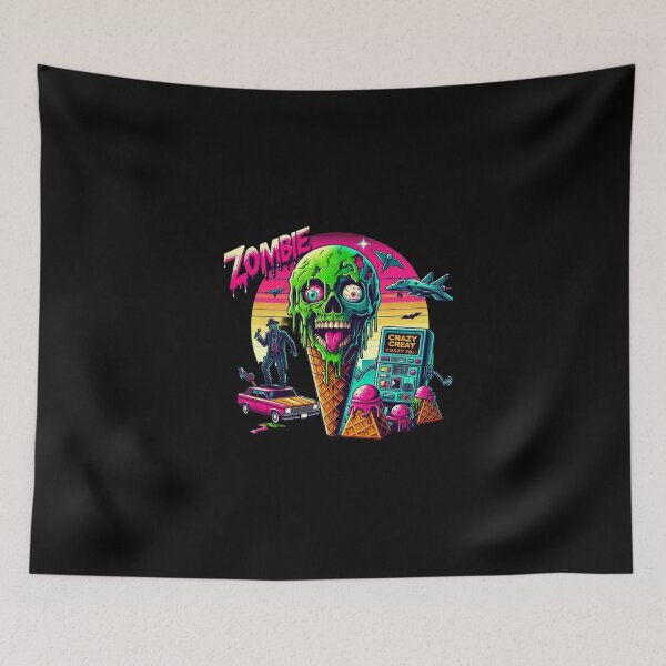 Item preview, Retro zombie ice cream designed and sold by Shirtabell.