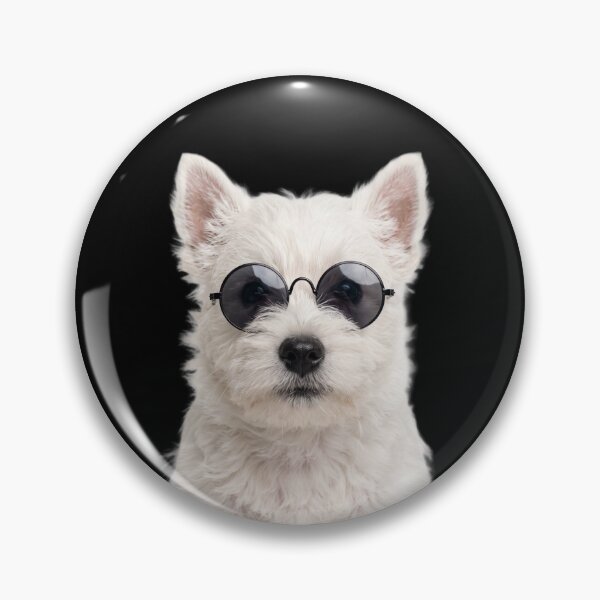 Item preview, Cute Baby West Highland White Terrier dog Wearing Sunglasses Funny designed and sold by RareLavender.